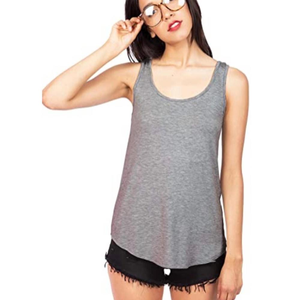 NEW EMMA'S CLOSET modal tank top in charcoal